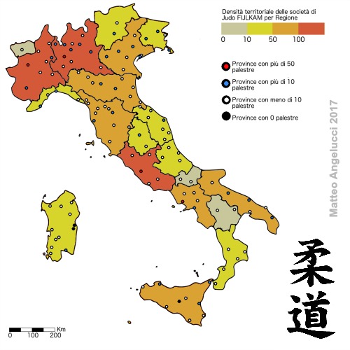 Cartografia delle società di judo in Italia - Articoli  - sporting napoli articoli